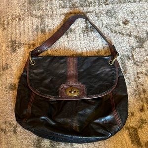 Vintage Fossil Leather Handbag